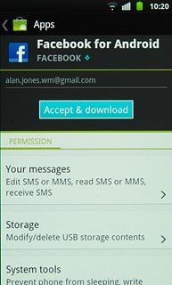 Press Accept & download.Wait while the application is downloaded and installed.