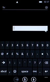 Press abcd to return to text input.
