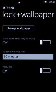 Press change wallpaper.Go to the required folder.