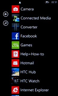 Press Internet Explorer.