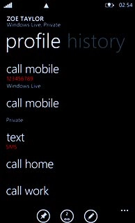 Press the shortcut icon (a pin).