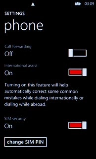 Press change SIM PIN.