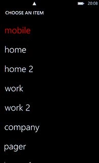 Press the required number type.