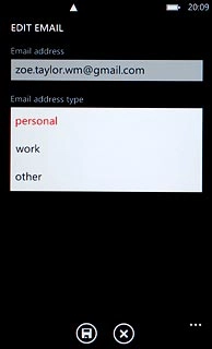 Press the required email type.