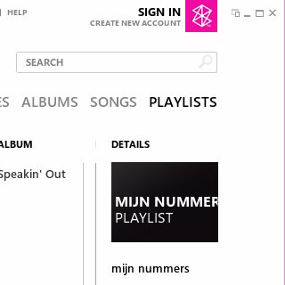 Select PLAYLISTS.