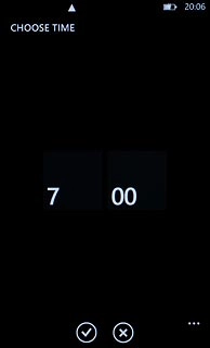 Press the confirm icon.