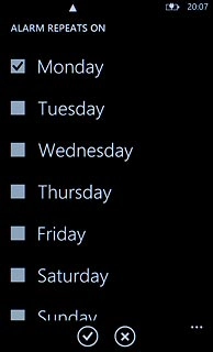Press the confirm icon.