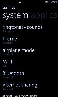 Press Wi-Fi.