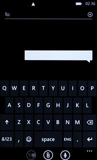 To key in numbers or symbols:Press &123.