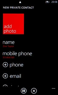 Press email and key in the required email address.