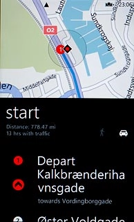If required, press the required mode of transportation at the centre of the display.Follow the instructions on the display to go to the selected destination.