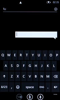 Press the letters to write the required word.A number of words based on the letters you've keyed in are displayed.