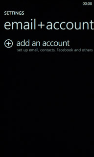 Press add an account.