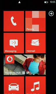 Press arrow right to access the main menu.