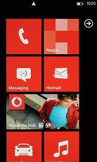 Press arrow right to access the main menu.
