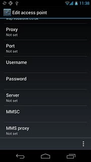 Press MMS proxy.