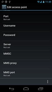 Press MMS port.
