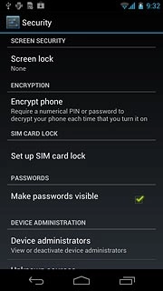 Press Set up SIM card lock.