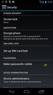 Press Screen lock.
