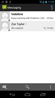 Press the home icon to return to standby mode.