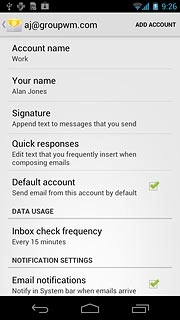Press the home icon to return to standby mode.