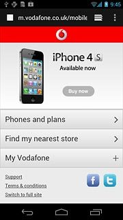 Press the home icon to return to standby mode.