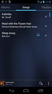 Press the home icon to return to standby mode.