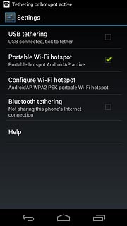 Press the home icon to return to standby mode.