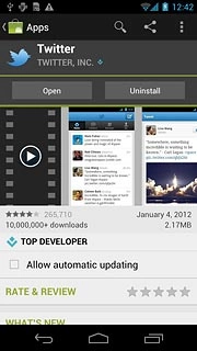 Press the home icon to return to standby mode.