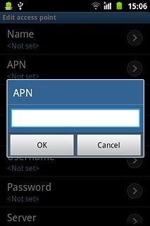 Key in mms.vodafone.net  and press OK.