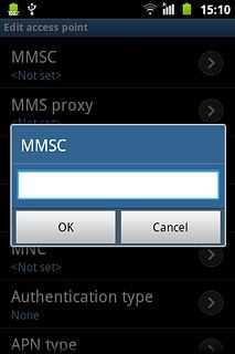 Key in http://www.vodafone.ie/mms and press OK.