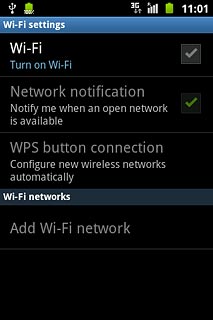 Press Wi-Fi to turn on Wi-Fi.