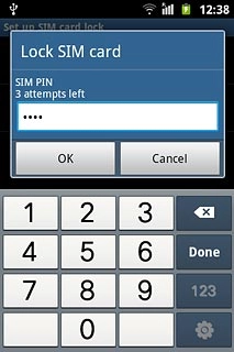 Key in your PIN and press OK.