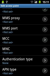 Press MMS port.