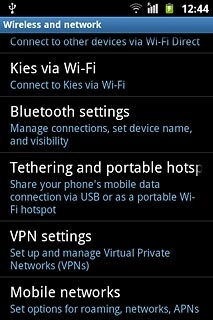 Press Mobile networks.