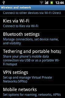 Press Mobile networks.