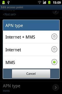 Press MMS.