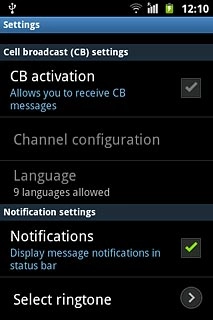 Press Select ringtone.