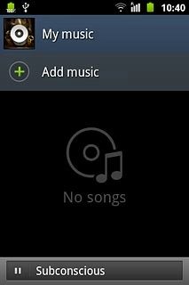 Press Add music.Go to the required audio files.