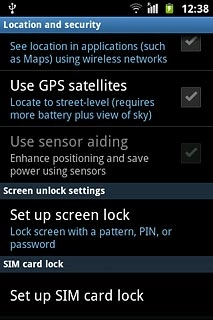 Press Set up SIM card lock.