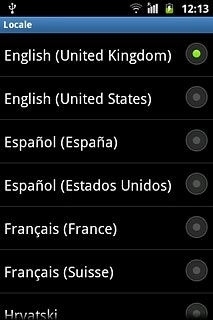 Press the required language.