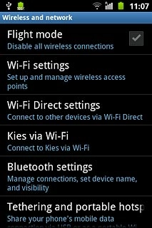 Press Bluetooth settings.