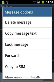 Press Delete message.