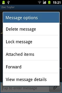 Press Delete message.