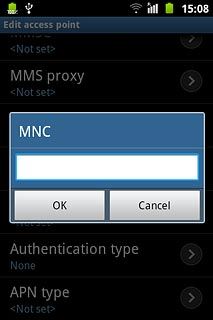 Key in 01 and press OK.