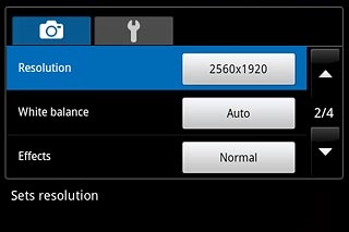 Press the field next to Resolution.