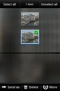 Press the required file to tick it.