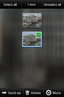 When the file is ticked (V), it's selected.