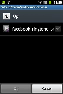 Press the box next to the required file.