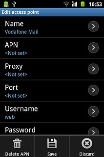 Press Delete APN.